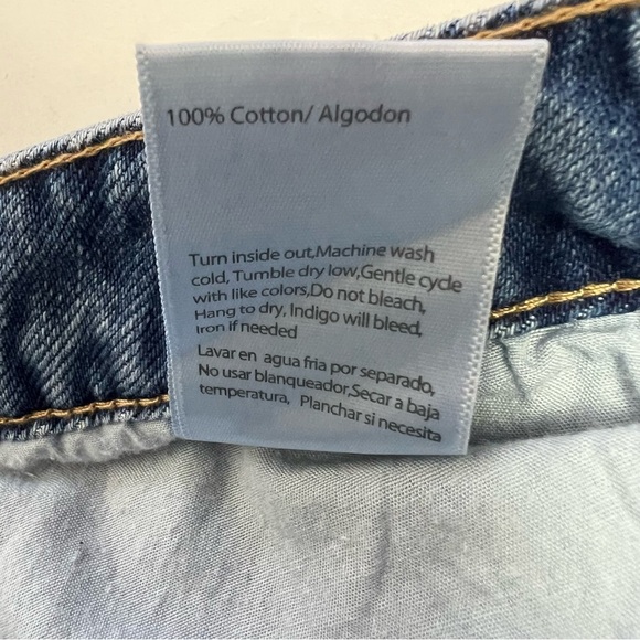 Insane Gene Women’s Jr Blue Jean Sz 7 High-Waist Girlfriend Distress Ripped Torn - Picture 9 of 15